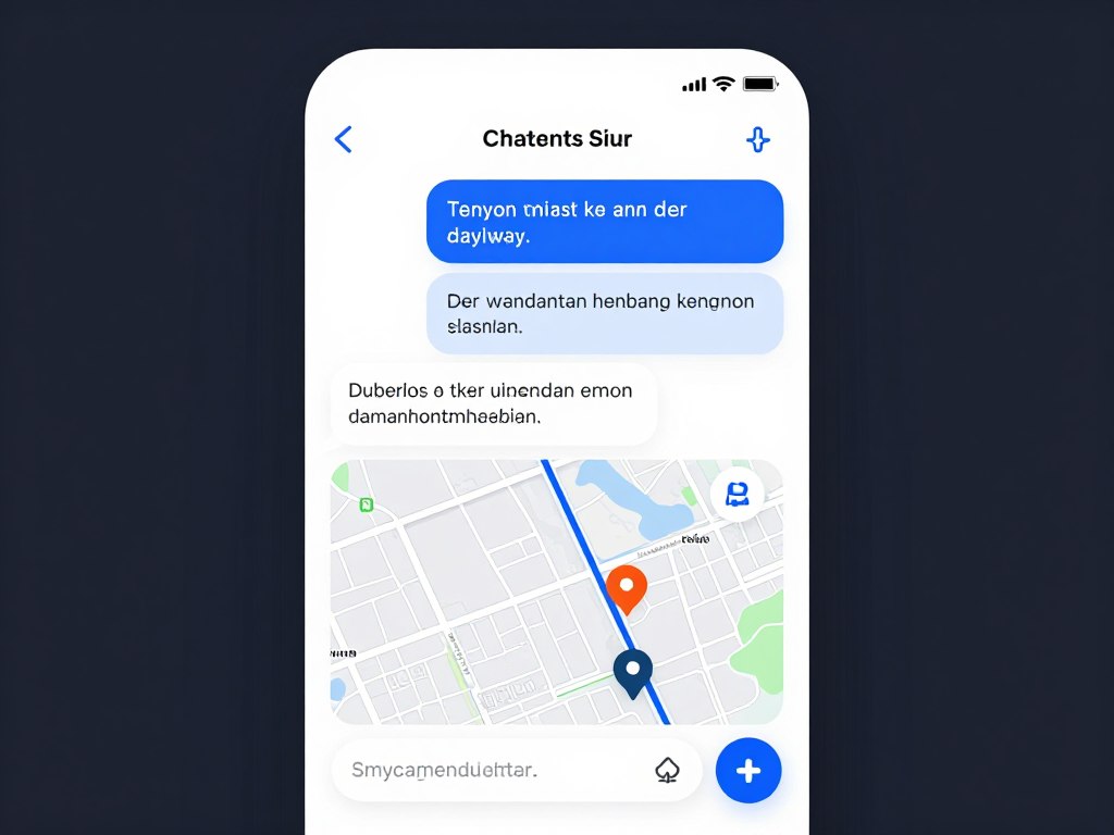 AI chatbot interface handling customer inquiry