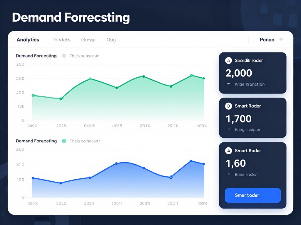 AI demand forecasting graphs and predictions