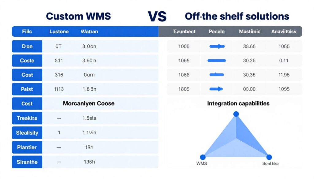 Comparison between custom WMS and off-the-shelf solutions