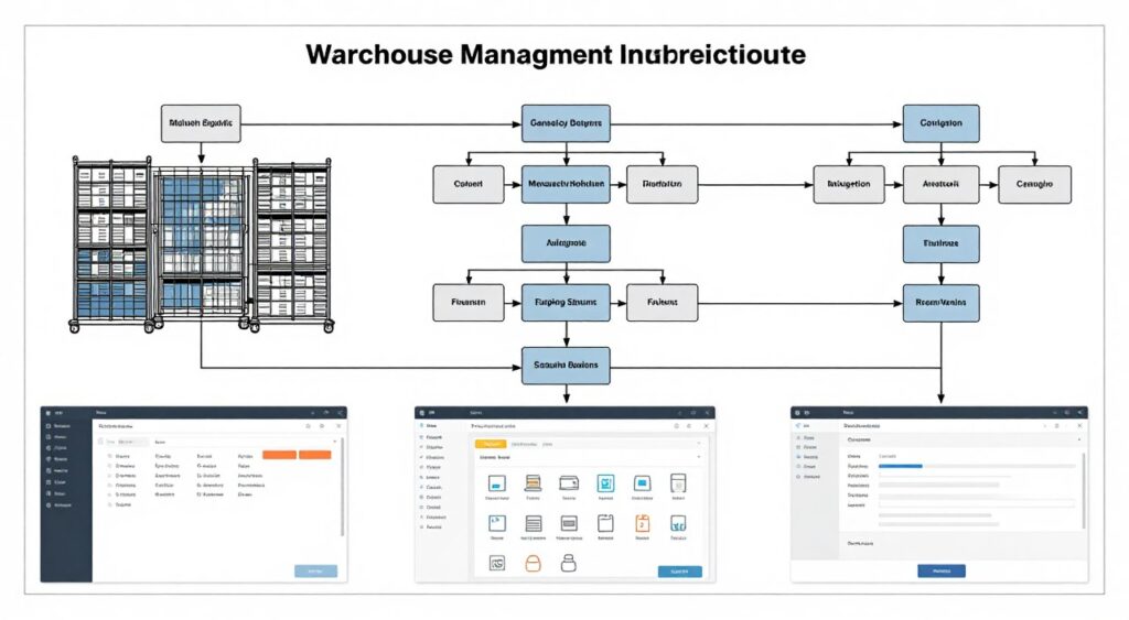 Comprehensive WMS blueprint showing system architecture and workflows