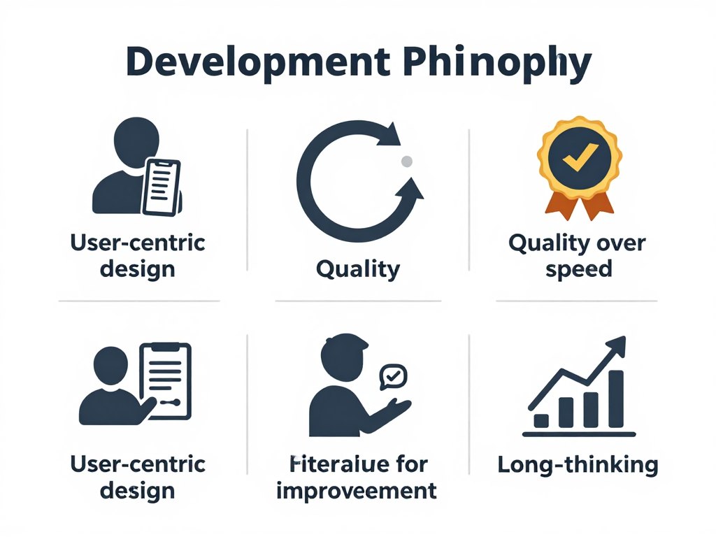 Development philosophy infographic