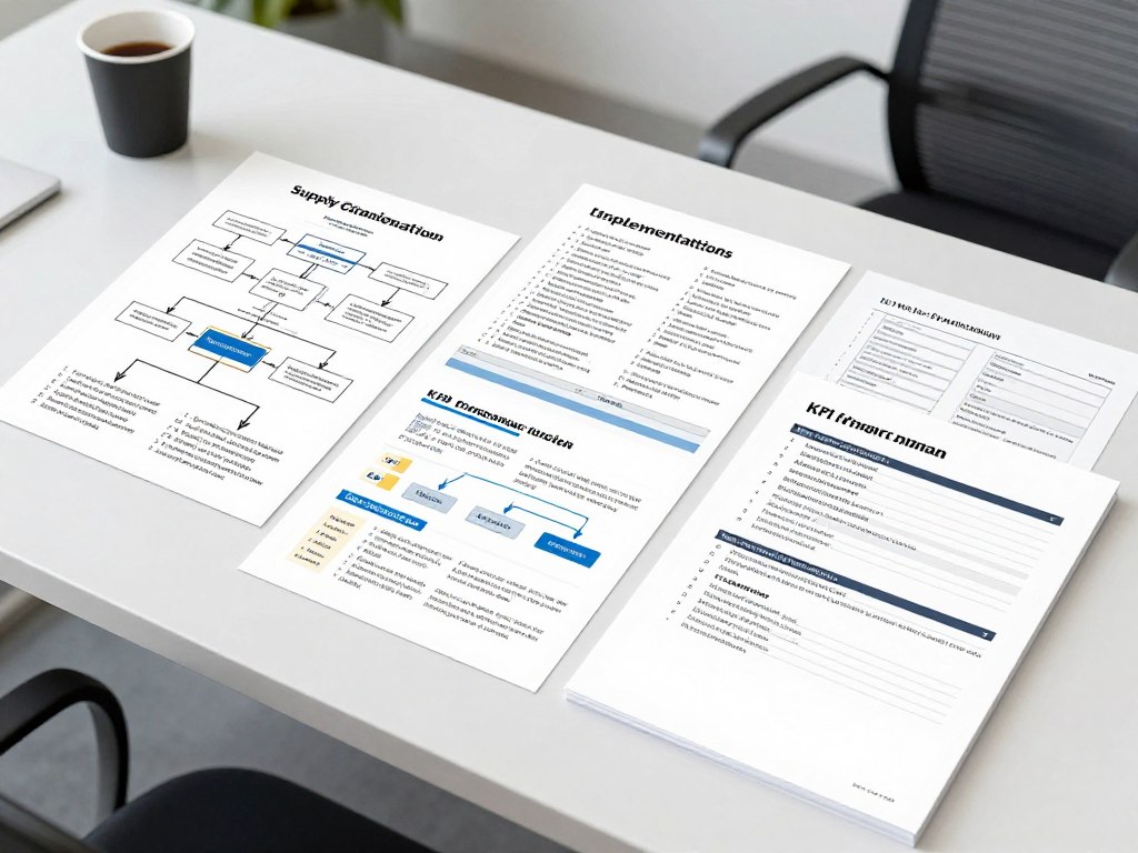 Dokumen deliverables konsultasi supply chain termasuk blueprint dan roadmap