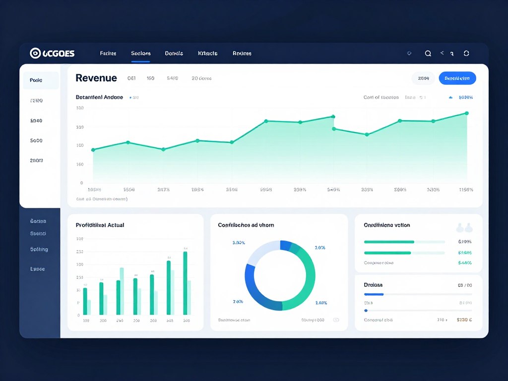 Financial forecasting dashboard with AI predictions