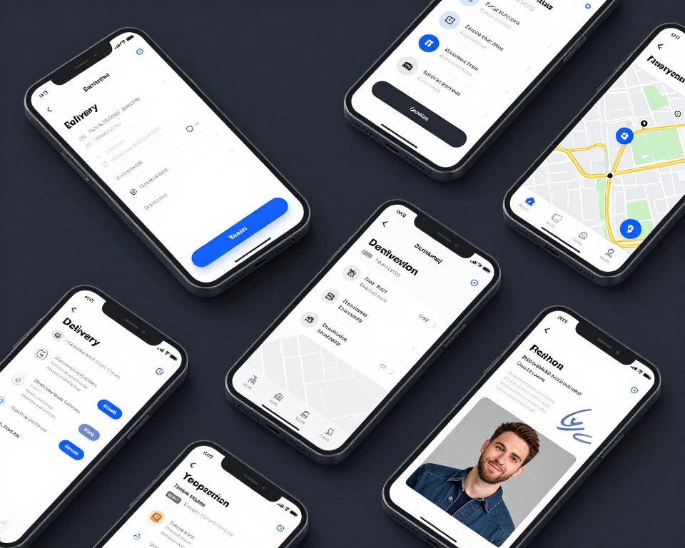 Mobile app interface examples