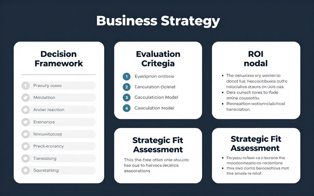 Strategic decision-making framework for custom WMS investment