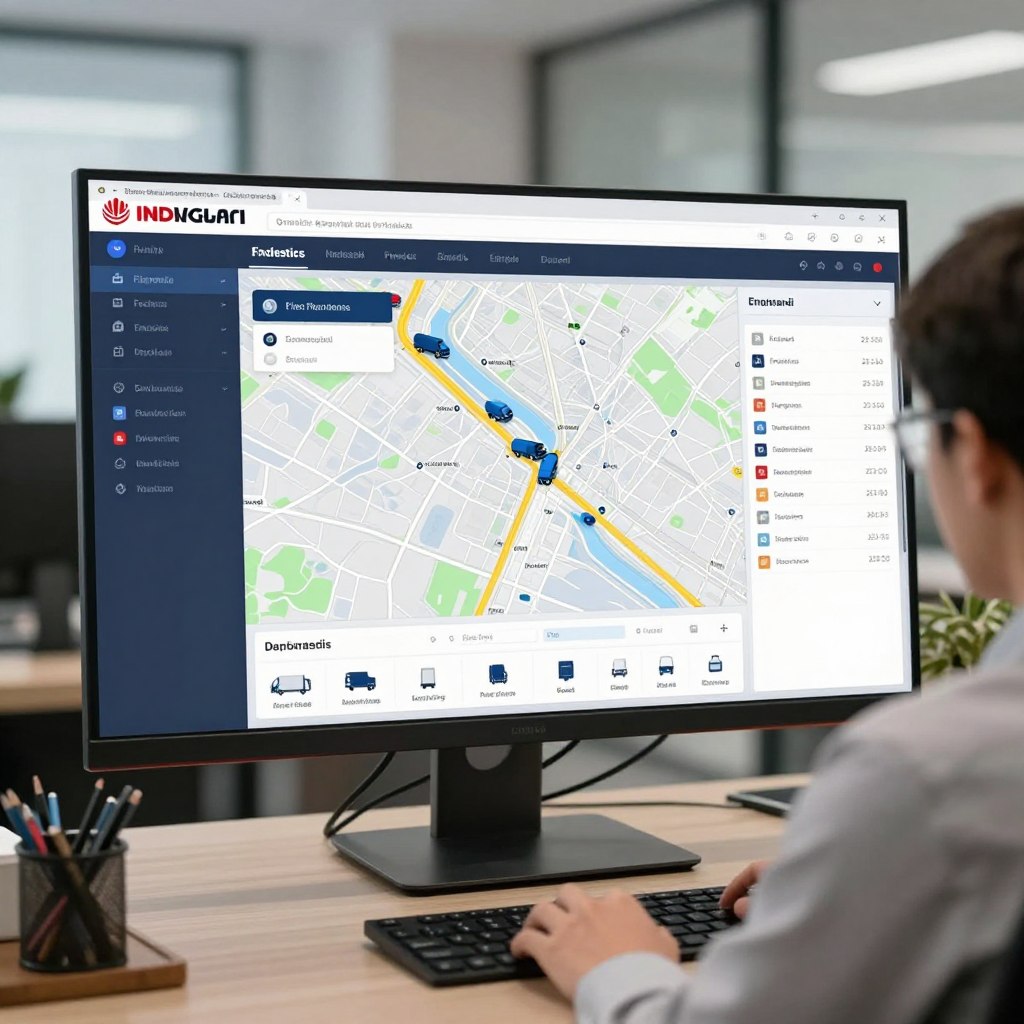 Trucking company fleet management dashboard