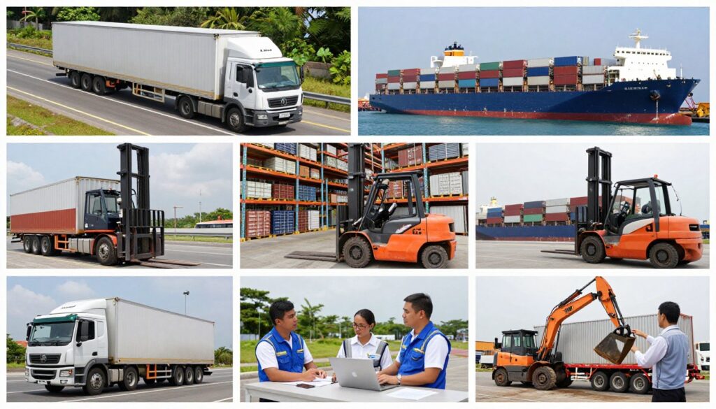 Various logistics industry sectors